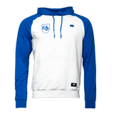 FCL Hoodie Retro Logo Weiss - Blau - FCL Fanshop