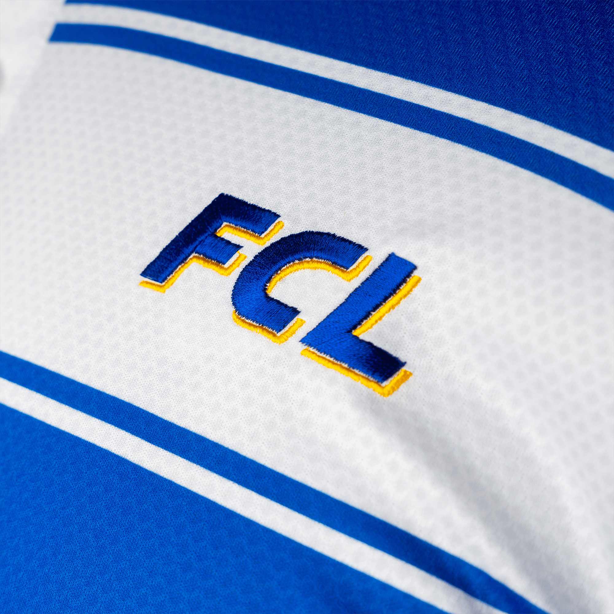 FCL Polo Stripe Blau - Weiss - FCL Fanshop