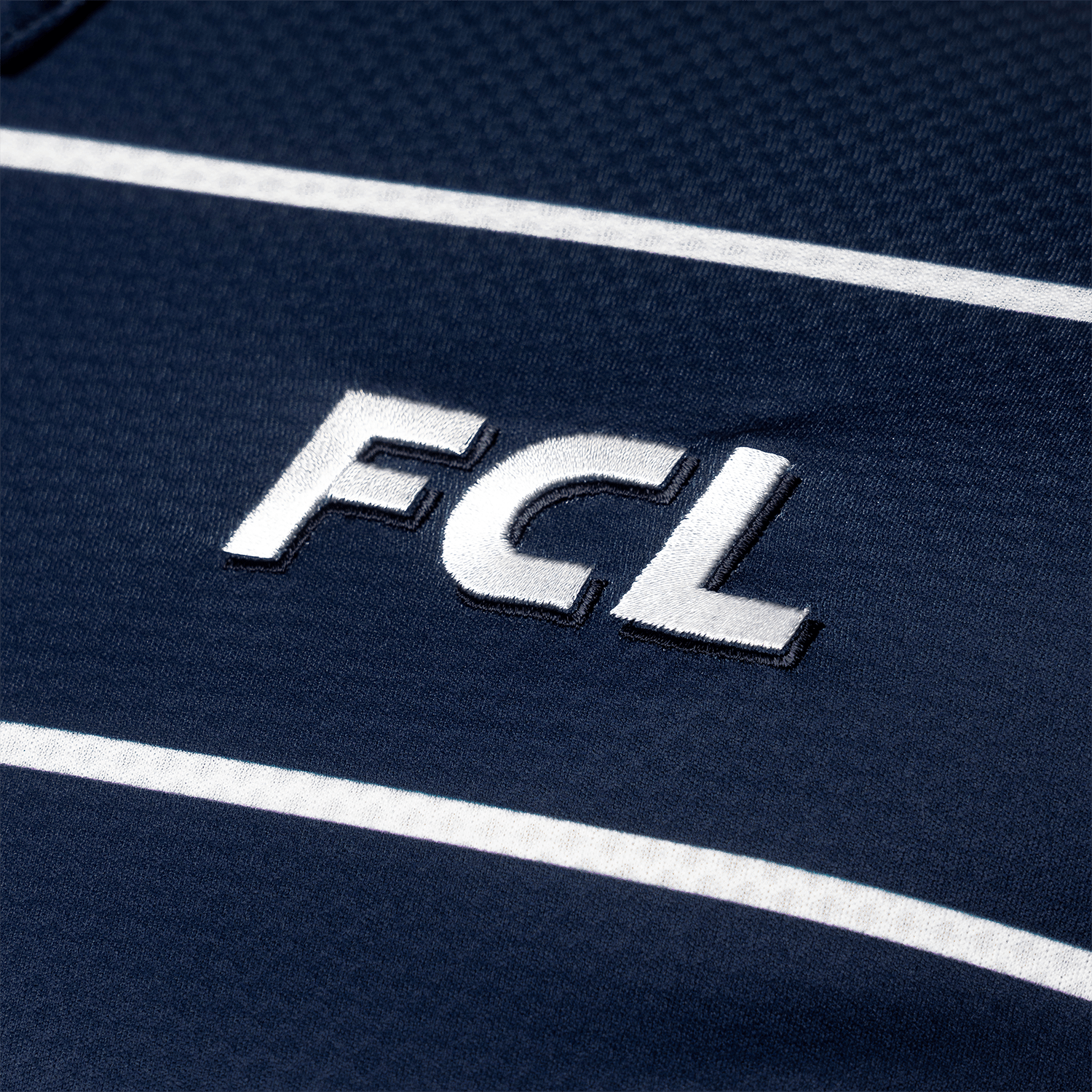 FCL Polo Stripe Navy - FCL Fanshop