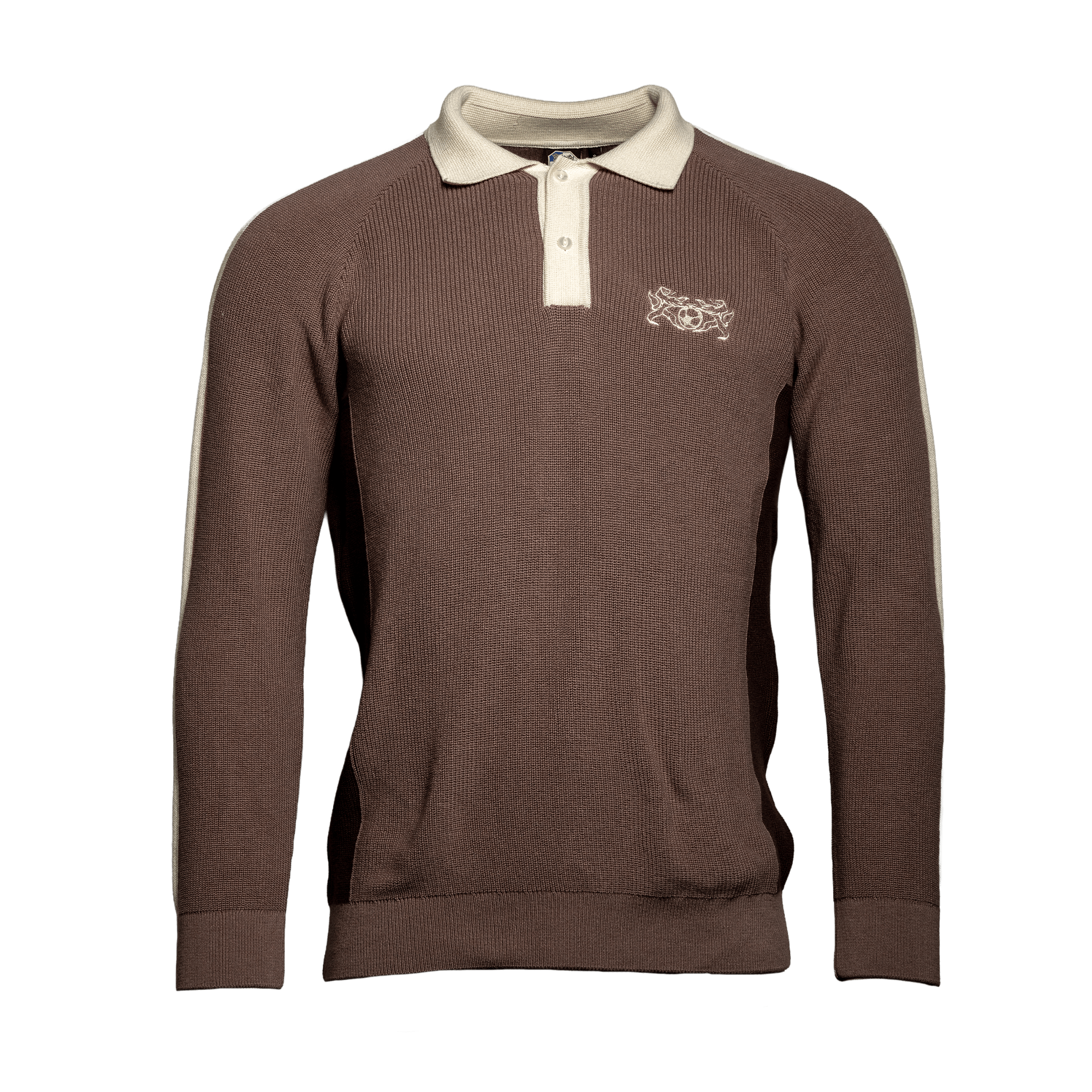 FCL Strickpolo Löwen Braun - FCL Fanshop