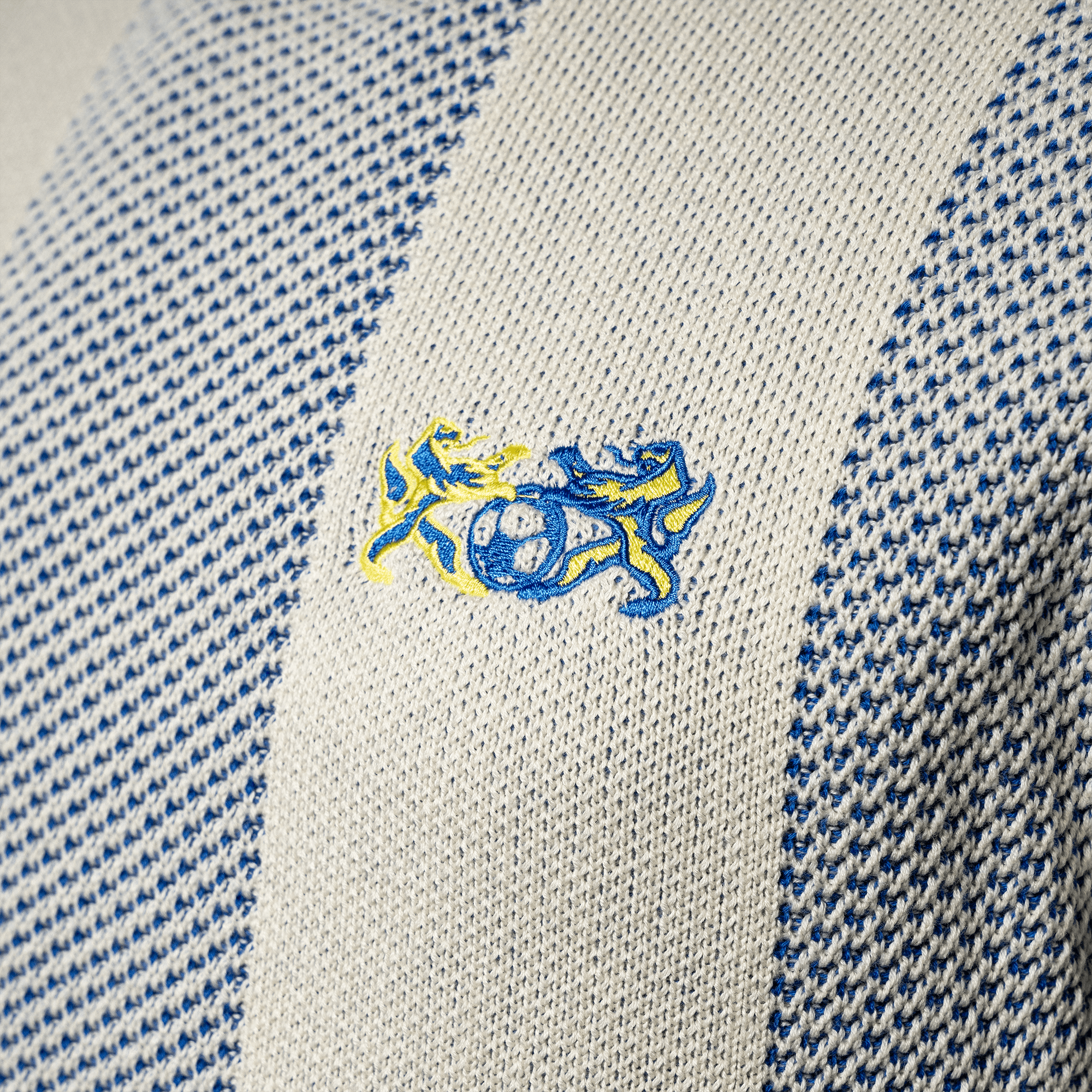 FCL Strickpullover Löwen Blau - Weiss - FCL Fanshop