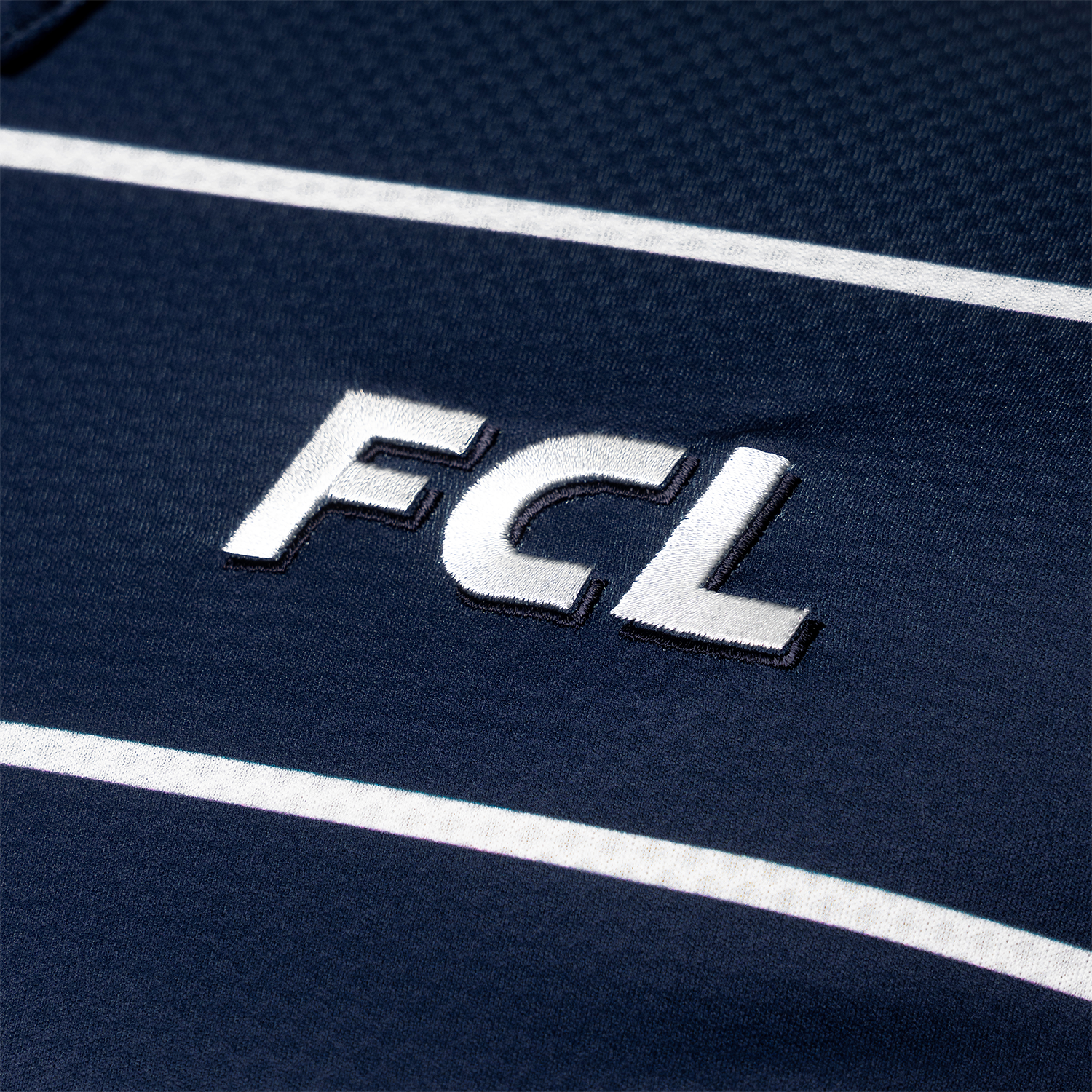 FCL Polo Stripe Navy